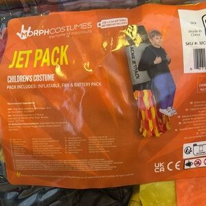 Used kids one size inflatable jet pack costume